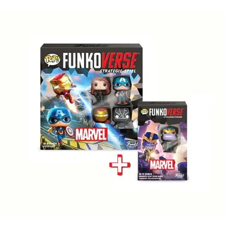 Funko - Strategie-Spiel - Funkoverse Marvel + Erweiterung Brettspiel Superhelden Avengers