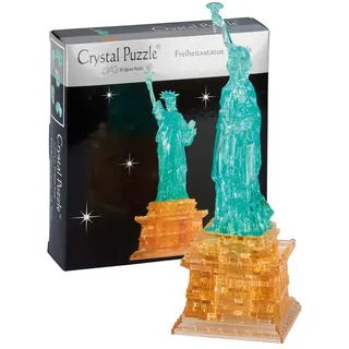 Crystal Puzzle | 3D Freiheitsstatue | Transparentes Design | 78 Teile | Bausatz für Kinder und Erwachsene | HCM Kinzel