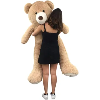 bananair - Riesen Teddybär XXL, 130 bis 340 cm - CE-Zertifiziert, Kuschelig und Flauschig, Versicherte Umarmungen Geburtstage, Zimmerdekoration (Beige, 130 cm)