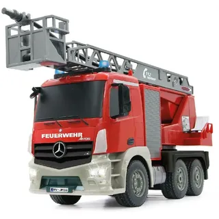 JAMARA Feuerwehr Drehleiter Mercedes-Benz Antos 1:20 2,4GHz mit Spritzfunktion