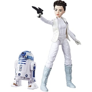 Hasbro Star Wars C1629ES "Die Mächte des Schicksals 11" Deluxe Action Puppen 2er Set -  LEIA und R2D2" Actionfigur