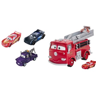 Disney Pixar Cars GPB03 - Farbwechsel Fahrzeuge 3er-Pack mit Lightning McQueen & GPH80 - Farbwechsel Red Spielset und Exklusives Lightning McQueen-Fahrzeug mit Farbwechseleffekt