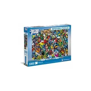 Clementoni 39599 - 1000 Teile Impossible Puzzle - DC Comics, Justice League