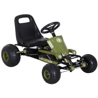 Go Kart Kinder Tretauto ab 3 Jahre Grün 99 x 65 x 56cm