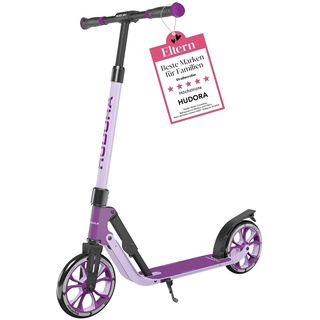 HUDORA BigWheel® 205 Advanced Scooter - Komfortabler Aluminium-Roller für bis zu 100kg - Höhenverstellbarer & zusammenklappbarer Tretroller - Kick-Scooter für Kinder/Jugendliche & Erwachsene