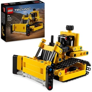 Lego Technic Schwerlast Bulldozer, Spielzeug-Planierraupe zum Bauen, Ergänze Deine Baustelle, Konstruktionsspielzeug für Kinder, Technik-Geschenk für Jungs und Mädchen ab 7 Jahren 42163