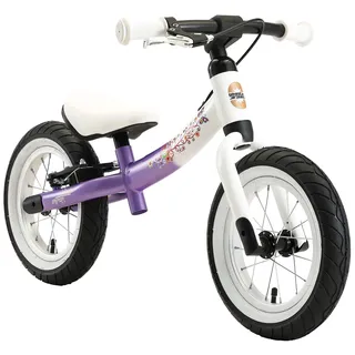 BIKESTAR Kinder Laufrad Lauflernrad Kinderrad für Mädchen ab 3-4 Jahre | 12 Zoll Sport Kinderlaufrad Lila & Weiß | Risikofrei Testen