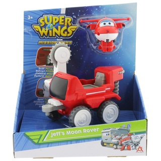 Super Wings Verwandle ein Botfahrzeug - Jett's Moon Rover, Verwandelbare Figur und Roboter aus der Zeichentrickserie Spielzeug für Kinder ab 3 Jahren