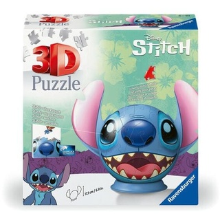 Ravensburger 3D Puzzle 11574 - Puzzle-Ball Stitch - Puzzleball mit ansteckbaren Ohren - für kleine und große Stitch und Disney Fans ab 6 Jahren
