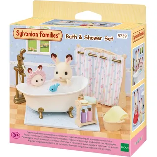 Sylvanian Families - 5739 Bad- und Dusch-Set - Puppenhaus Möbel