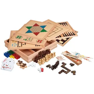 Philos-Spiele Holz-Spielesammlung 100,Premium Edition  3101