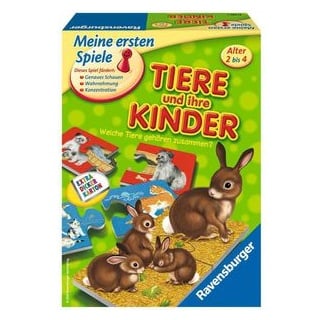 Ravensburger Kartenspiel Tiere und ihre Kinder, ab 2 Jahre, 1-4 Spieler