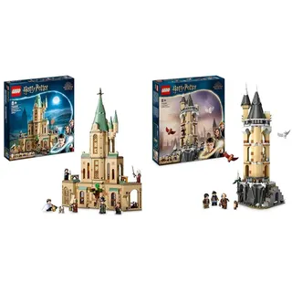 LEGO Harry Potter Hogwarts: Dumbledores Büro Set, Schloss-Erweiterung & Harry Potter Eulerei auf Schloss Hogwarts, Abenteuer-Set