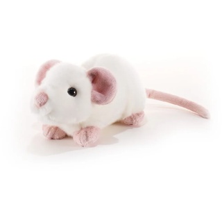 Stofftier Plüschtier weiße Ratte  "Rataplan" - 21 cm