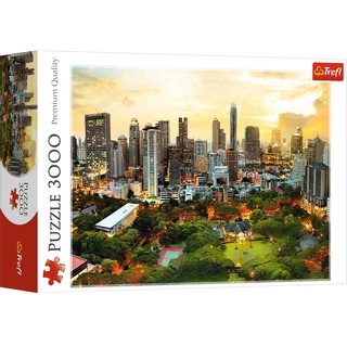 Trefl, Puzzle, Sonnenuntergang in Bangkok, 3000 Teile, Premium Quality, für Erwachsene und Kinder ab 15 Jahren