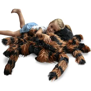 mikamax Giant Tarantula Plush - XXL - Spinne Pluschy - Spinne Plüschtier - 85 cm