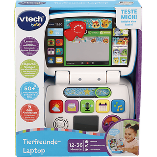 VTECH Tierfreunde-Laptop Baby-Laptop, Blau/Mehrfarbig