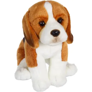 GIPSY TOYS - sitzender Hund 25 cm Beagle - Kuscheltier für Kinder - in 8 verschiedenen Modellen erhältlich - 071526