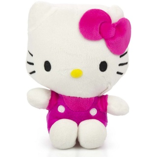 Tinisu Plüschfigur Hello Kitty Stofftier - 18 cm Kuscheltier Kinder weiches Plüschtier weiß