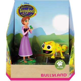 Bullyland 13462 - Spielfigurenset, Walt Disney Rapunzel - Rapunzel und Pascal, liebevoll handbemalte Figuren, PVC-frei, tolles Geschenk für Jungen und Mädchen zum fantasievollen Spielen