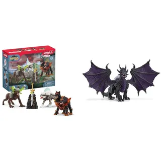 SCHLEICH ELDRADOR Creatures 72179 Monster Actionfiguren Set & ELDRADOR Creatures 70152 Schattendrache