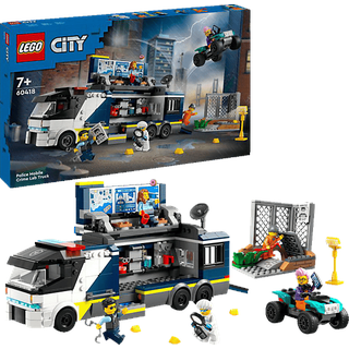 LEGO City 60418 Polizeitruck mit Labor Bausatz, Mehrfarbig