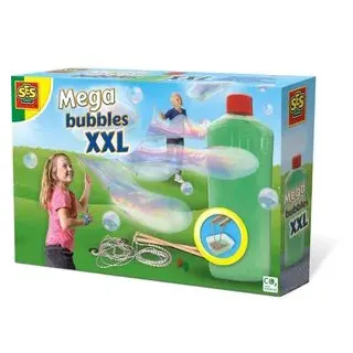 SES Seifenblasen-Set 02252 Mega Bubbles XXL, inkl. 750ml Flüssigkeit, für XXL-Seifenblasen