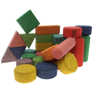 KORXX Spielbausteine Korxx farbige Bauklötze in verschiedenen Formen 56 Stk.