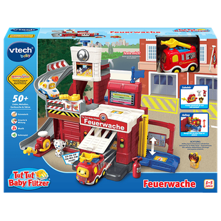 VTECH Tut Baby Flitzer - Feuerwache Spielzeugauto, Mehrfarbig