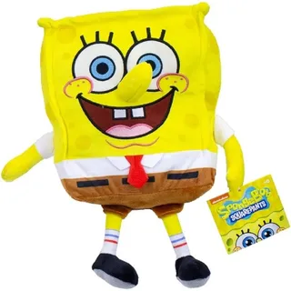 Nickelodeon Kuscheltier Sponge Bob Schwammkopf Kuscheltier XXL 30cm Spongebob Plüsch (1-St), Super weicher Plüsch Stofftier Kuscheltier für Kinder zum spielen gelb