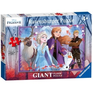 Ravensburger 3031 Disney Frozen 2, 60-teiliges riesiges Bodenpuzzle für Kinder ab 4 Jahren, Mehrfarbig, 69,9 x 49,7 x 0,2 cm