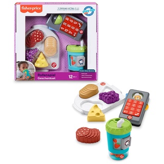 Fisher-Price HFJ95 - Rollenspiel Geschenkset, Spielset mit Aktivitätsspielzeugen für Babys und Kleinkinder, Babyspielzeug ab 12 Monaten