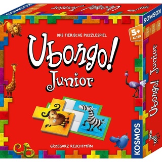 Kosmos 683429 Ubongo! Junior, rasantes Kinderspiel ab 5 Jahren, Knobelspaß und Legespiel, für 1-4 Personen, Brettspiel, Familienspiel, Geschenk zum Kindergeburtstag