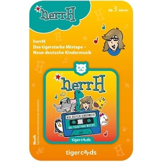 tigermedia tigercard Herr H Best of deutsche Kindermusik Tanzen tigerbox Audioplayer tragbarer Lautsprecher Kinder Hörspiele Hörbücher Kinderlieder