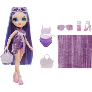 Rainbow High Anziehpuppe Rainbow High Swim & Style Fashion Doll- Violet (Purple) lila