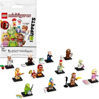 LEGO 71033 Minifiguren Die Muppets, Set mit 1 von 12 Minifiguren zum Sammeln, darunter Miss Piggy und Kermit der Frosch, Limited Edition Sammlung