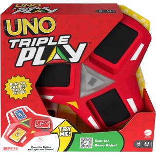 Mattel - Mattel Games - UNO Triple Play Kartenspiel Gesellschaftsspiel