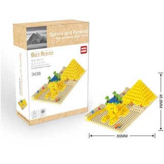 Tinisu Konstruktions-Spielset Sphinx und Pyramide Kairo Wahrzeichen Modell LNO Micro-Bricks