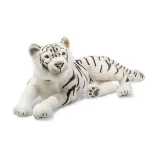 STEIFF 075742 Tuhin Tiger 110 weiss liegend