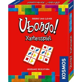 Kosmos 741754 Ubongo Kartenspiel, das beliebte Brettspiel als Kartenspiel, für 2 bis 4 Personen, ab 8 Jahre, fördert logisches Denken, Familienspiel, Gesellschaftsspiel, Reisespiel, Geschenk