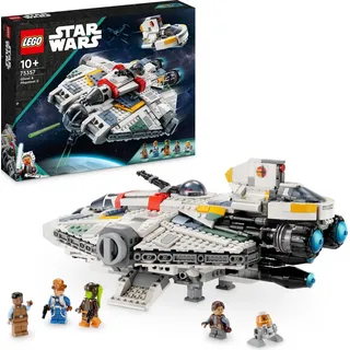 LEGO 75357 Star Wars Ghost & Phantom II Set mit 2 aus Bausteinen gebauten Ahsoka-Fahrzeugen, baubares Raumschiff-Spielzeug mit 5 Charakteren, darun...