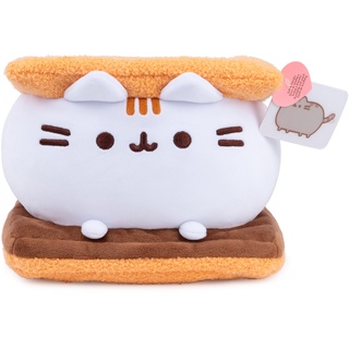 Konipl GUND Pusheen S’Mores Squisheen Plush, Stuffed Animal for Ages 8 and Up, Brown/White, 12”