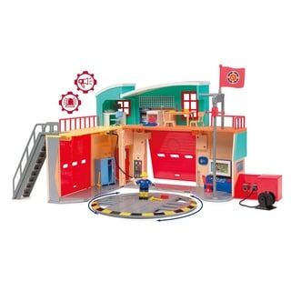 Simba 109258282002 Caserne De Pompier Pontypandy Fireman Sam Feuerwehrmann, grau, one Size