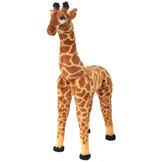 "2024"cloris Plüschtier Giraffe Stehend Plüsch Braun und Gelb XXL - Kuscheltiere CHY63104642 - Braun