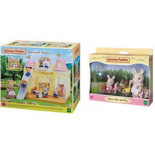 Sylvanian Families 5316 Baby Schlosskindergarten - Puppenhaus Spielset & 5040 Babys Fahr und Spiel-Set - Puppenhaus Spielset