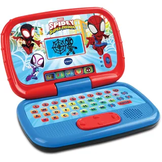 VTech Spidey und seine Super-Freunde - Lernlaptop – Lerncomputer mit QWERTZ-Tastatur und Inhalten zu Buchstaben, Buchstabenlauten, einfacher Addition und Subtraktion u. v. m. – Für Kinder von3-6Jahren