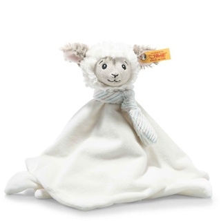 Steiff 242311 Soft Cuddly Friends Lita Lamm Schmusetuch - 26 cm - Kuscheltier für Babys - Creme (242311), weiß 94 g