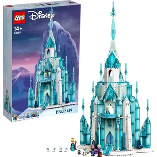 LEGO 43197 Disney Princess Der Eispalast, mit Mini Puppen von Anna und Elsa („Frozen“), Olaf-Figur,  ab 14 Jahre