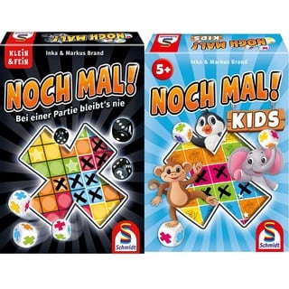 Schmidt Spiele 49327 Noch mal! & 40610 Noch mal Kids, Kinderspiel, Würfelspiel