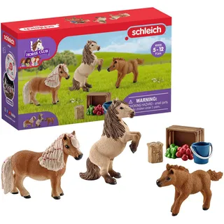 Schleich® Spielfigur HORSE CLUB, Mini Shetty Familie (41432), Made in Europe bunt